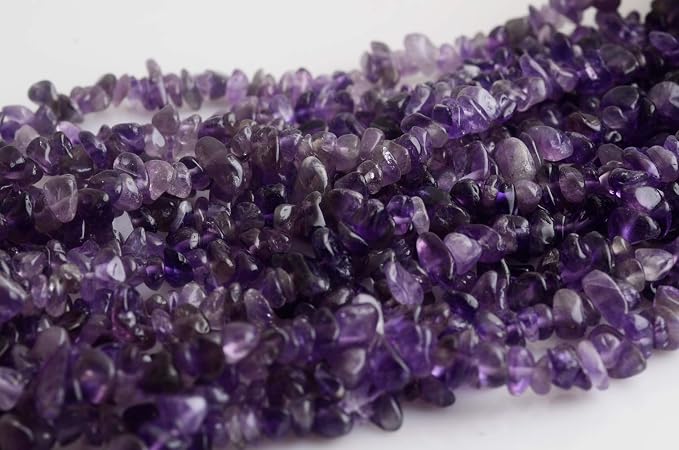 Natural Chip Stone Beads Amethyst 5-8mm About 400 Pieces Irregular Gemstones - Image 4