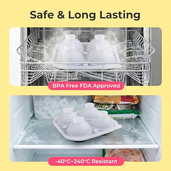 SpaceTime Large Ice Cube Tray, Silicone Ice Cube Trays - Image 5