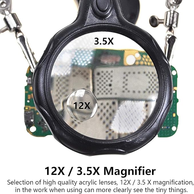3.5X12X Helping Hands Soldering Station - Image 6
