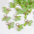 30 Pcs Red Cherry Charms Mini Cute Glass Fruit Beads Charm Acrylic Beaded Charms by SOFISO