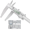 12-Inch Digital Caliper with 4-Inch Jaw Depth, Precision Measuring Tool, Full Metal Frame, Large LCD Screen, Resolution 0.0005"/0.01mm, Ideal for Professionals & Hobbyists