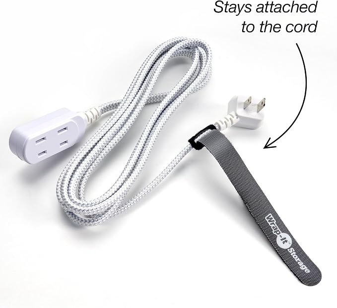 Self-Gripping Cable Ties by Wrap-It Storage, 40 Pack – Reusable Hook and Loop - Image 4