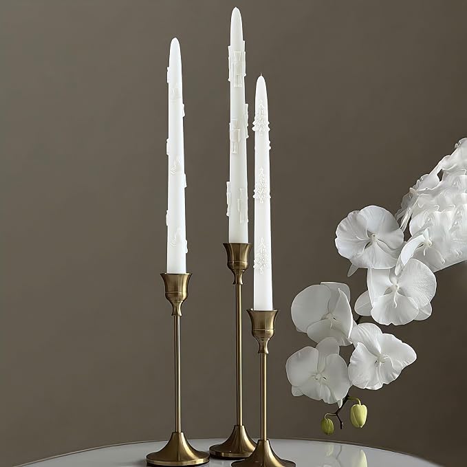 2 PCS Christmas Long Candle Silicone Mold, Pillar Candlestick Candle Mold - Image 9