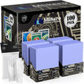200 Card Sleeves Hard Plastic, Premium Trading Card Holder by Mlikero