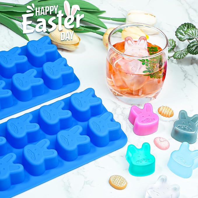 Webake Easter Bunny Ice Cube Molds, 8-Cavity Bunny Silicone Molds - Image 6