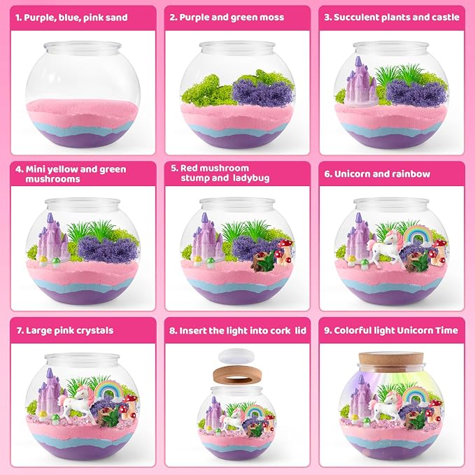 JOYEEMAX Unicorn Light-Up Terrarium Kit - Image 4