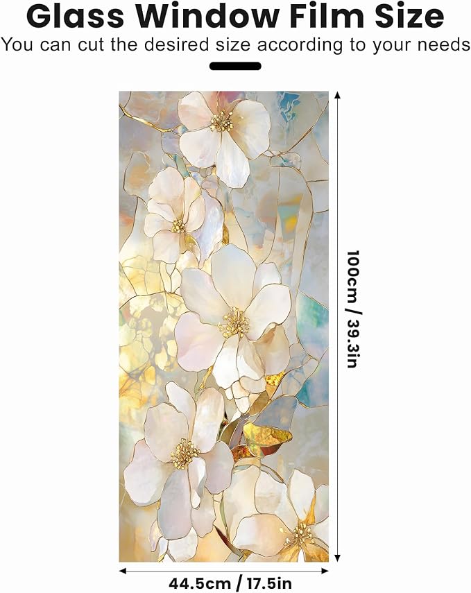 Stained Glass Window Privacy Film Static Cling - Image 2