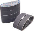 Taokyid 24 Pcs 1.2 x 13 Inch Replacement Knife Sharpener Sanding Belt, 330x30mm Silicon Carbide Sanding Belt - 3 Pcs Each of 120 240 400 600 800 1000 Grits 1.2"x 13" Sanding Belts