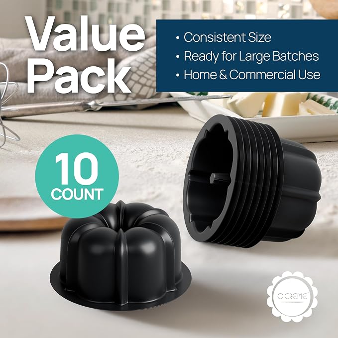 O’Creme Bakeable Plastic Mini Cake Pan & Jello Mold – Non-Stick Silicone Baking - Image 3