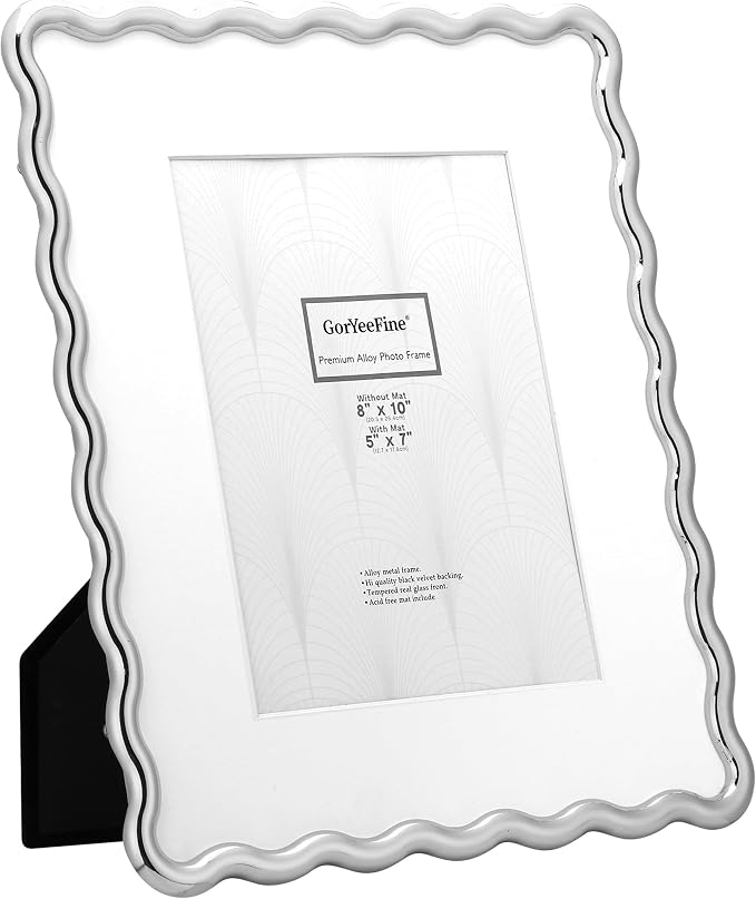 Silver 8x10'' Heavy-Duty Zinc Alloy Photo Frames - Image 8