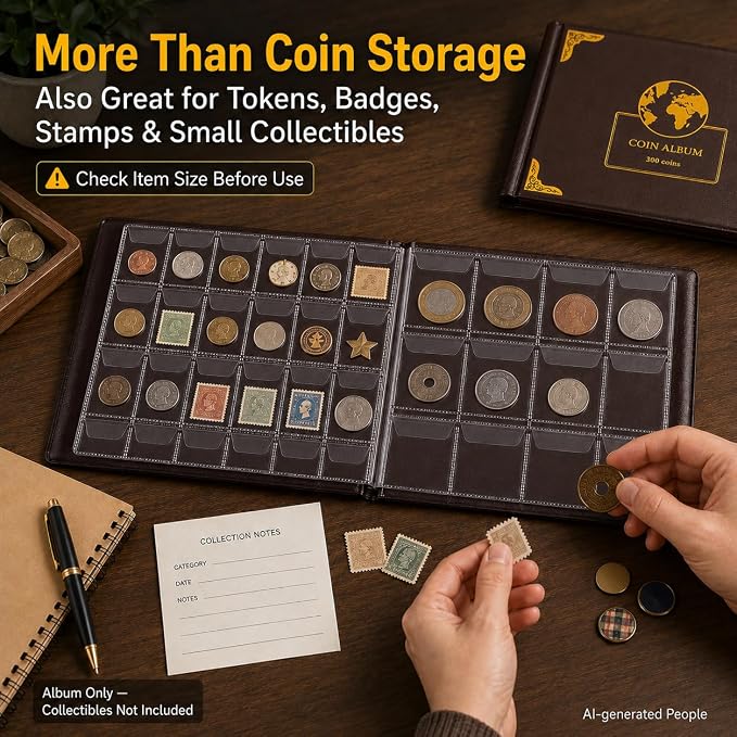 Coin Collection Supplies Holder Book - Image 7