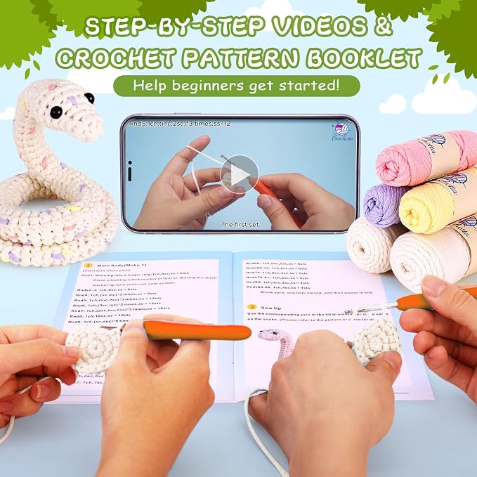 Crochet Kit for Beginners, Beginner Crochet Kit for Teenagers Adults - Image 3