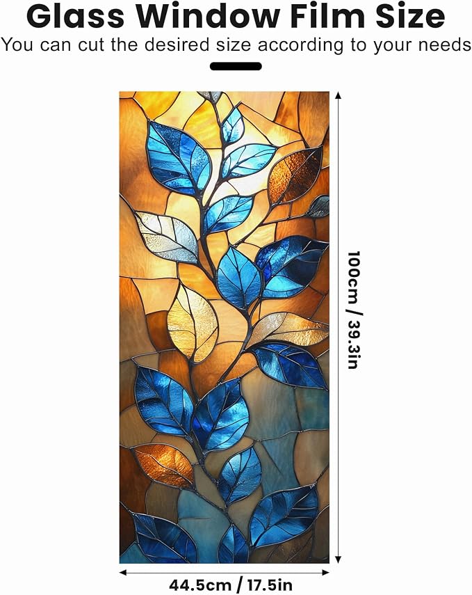 Stained Glass Window Privacy Film Static Cling - Image 2