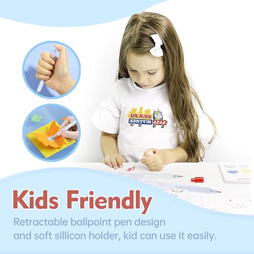 Fine Tip Glue Pen, Quick Dry Roller Stick Pens, Apply Glue Like Writing - Image 5