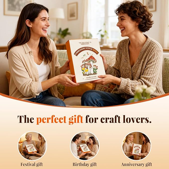 CYANFOUR 2026 New Embroidery Stitch Book Kit - Image 6