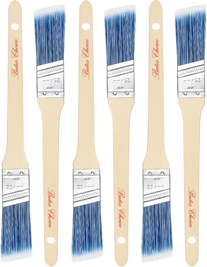 Bates Angle Paint Brushes, 6 Pack by BatesChoice