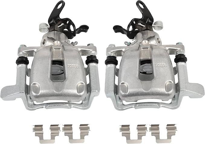 SCITOO 19B2976 19B2977 Rear Left & Right Disc Brake Calipers Assembly w/Bracket For Audi For A3/For A3 Quattro,For Volkswagen For Golf/For GTI/For Jetta/For Rabbit