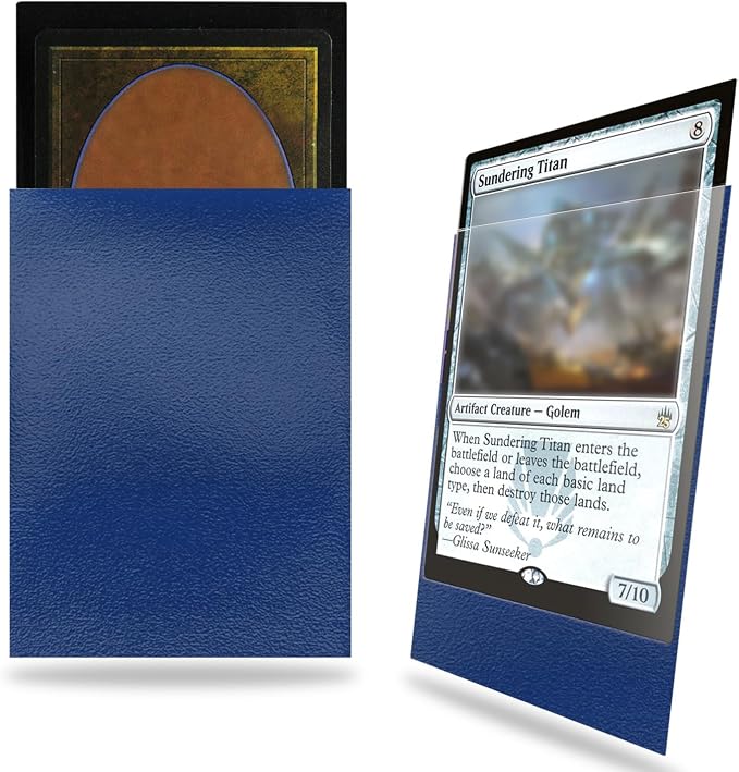 Blue Card Sleeves 200 Pack Compatible by Fabmaker