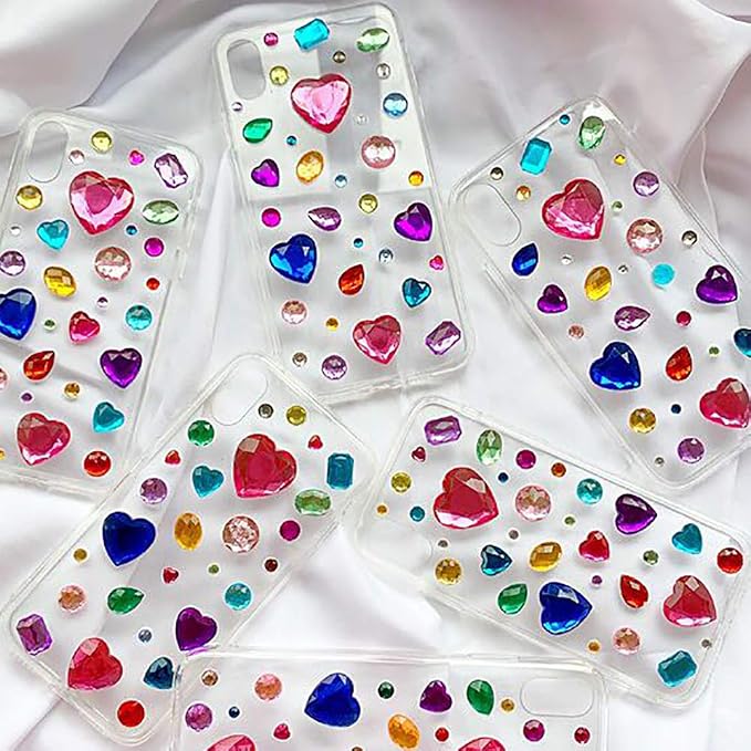 Elwish 365pcs Round Jewels Stickers Gem Stickers Rhinestone - Image 5