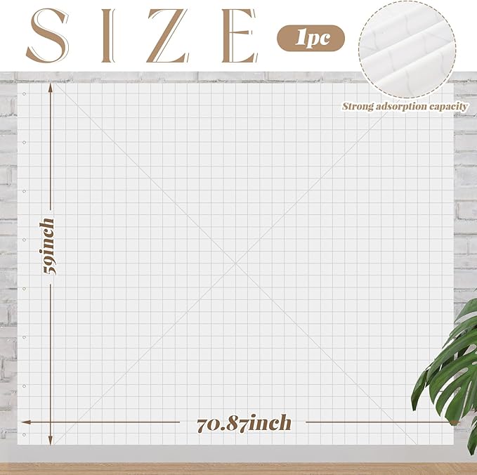 Buryeah 1 Pcs Quilt Design Wall Fabrics 72 in x 60 in - Image 2