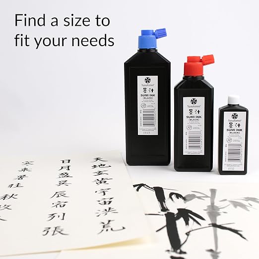 Yasutomo Bokuju Liquid Ink - 12oz Sumi Ink - Image 7