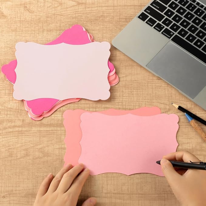 50 Pack Blank Kraft Greeting Cards, 5 Colors, 5x7IN | Thick Cardstock Paper - Image 5