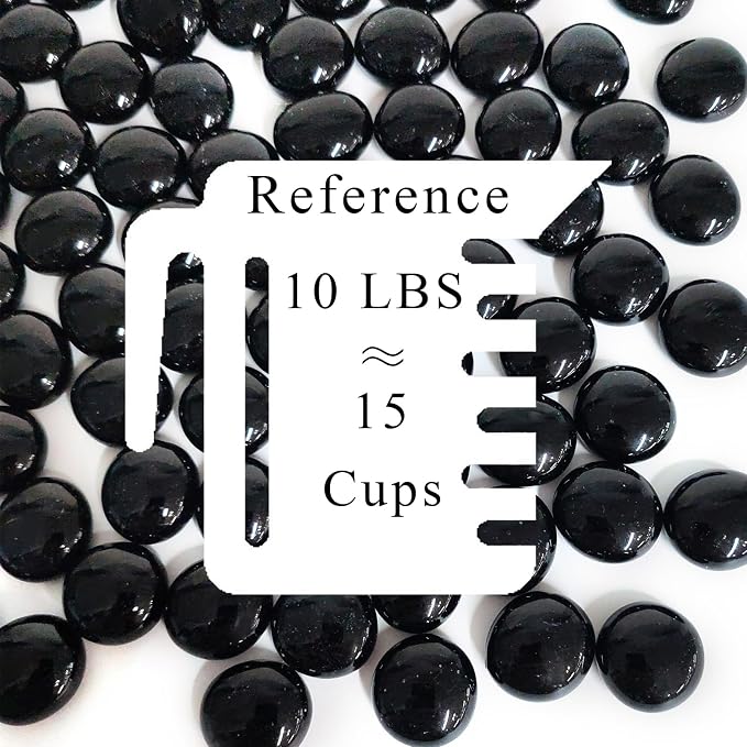 FANTIAN 10 lbs Black Glass Rocks - Image 3