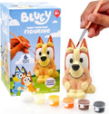Bluey Paint Your Own Bingo Figurine, Paintable Ceramic Figure, Includes 6 by HorizonGroupUSA