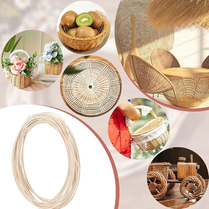 AHANDMAKER Basket Weaving Round Rattan - Image 6