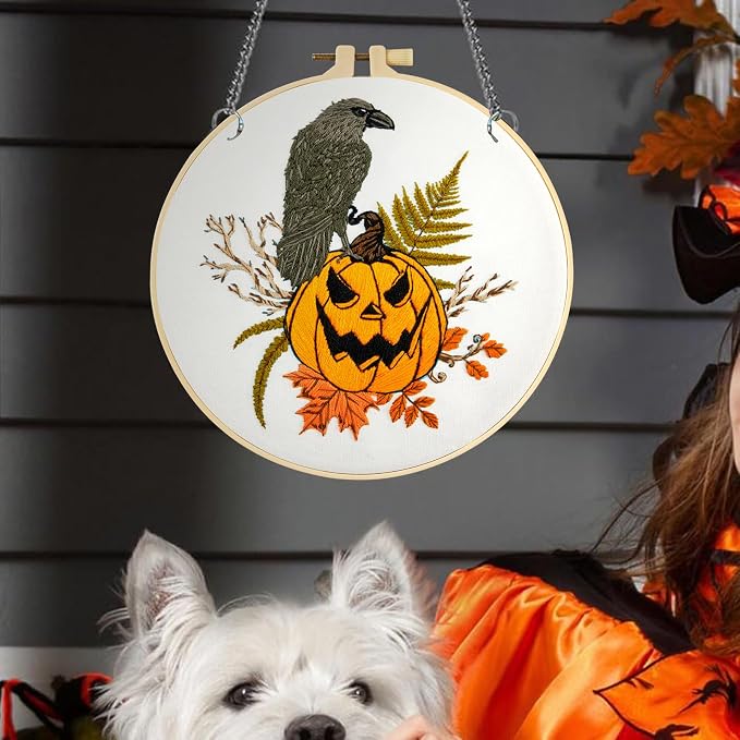 Crafmanoe Halloween Embroidery Starter Kits - Image 4