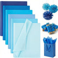 Shindel 330 Sheets Blue Tissue Paper, 14x10 Inch Gift Wrapping Tissue Paper by Shindel