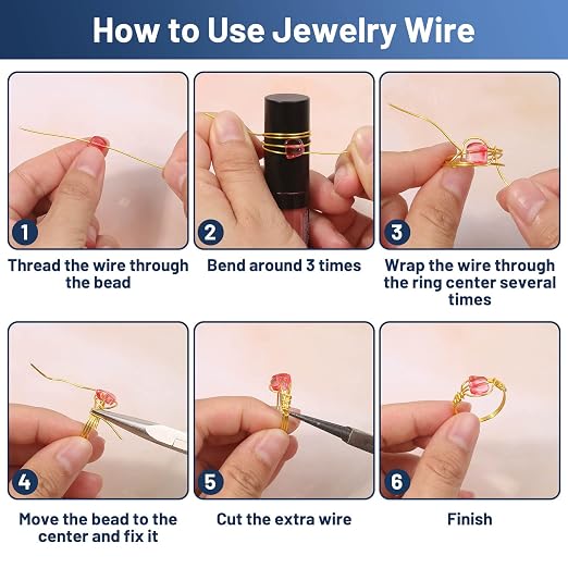 Anezus 18 Gauge Jewelry Wire for Jewelry Making, Tarnish Resistant Copper - Image 5