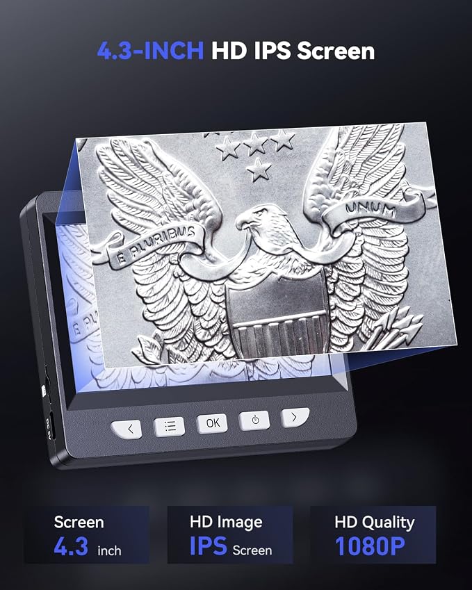 AOPICK Digital Microscope, Coin Microscope - Image 2