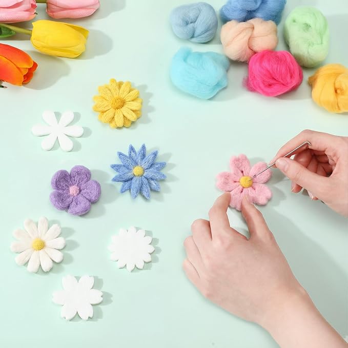 HunnmingRe 32 Set Needle Felting Kits Needle Felting Supplies - Image 4