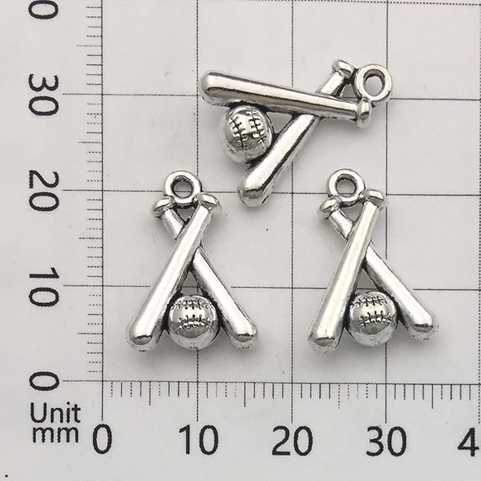 Youdiyla 60pcs Baseball Theme Charms Collection - Image 5