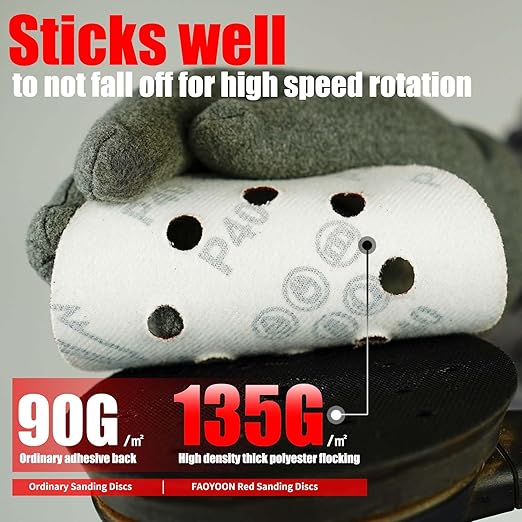 Sanding Disc 5 Inch 8 Hole, 100 Pcs Orbital Sanding Discs Hook and Loop, Sandpaper for polishing and Grinding, 800 Grit Sand Paper for Random Orbital Sander