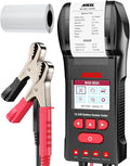 ANCEL BST600 Car Battery Tester with Printer - 12V/24V, 100-2000 CCA, Digital Auto Battery Load Tester - Cranking and Charging System Test for Heavy Duty Truck, Marine, Motorcycles, RVs, SUVs, Boats