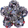 European Large Hole Spacer Charm Beads by VICTLOV