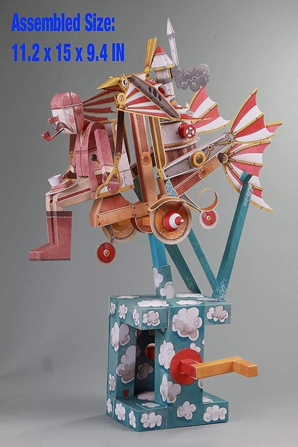 ModelShop Automata Paper Machine Moving Model Papercraft Designed by Keith - Image 6