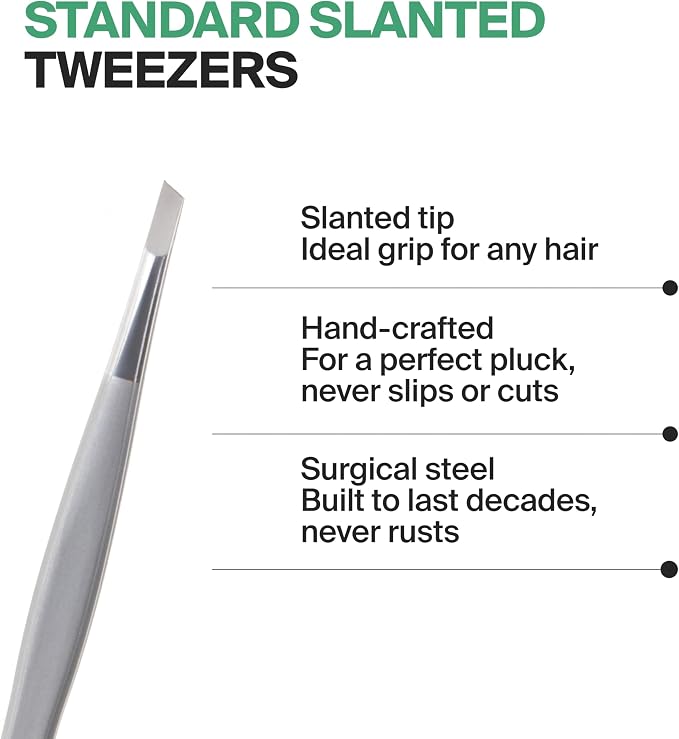 GERMANIKURE Slanted Tweezers in Leather Case - Image 2