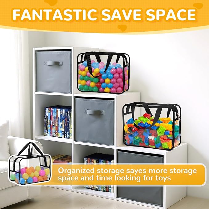 8 Packs Large Toy Storage Bags - Image 5