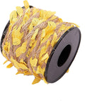 33 feet Natural Twine Yellow Leaf Jute 3ply 2MM Rope Hemp Burlap Ribbon String by SPDTECH