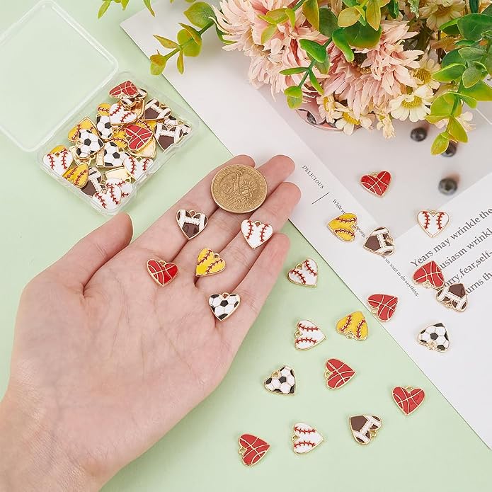 PH PandaHall Heart Pendart Charms - Image 3