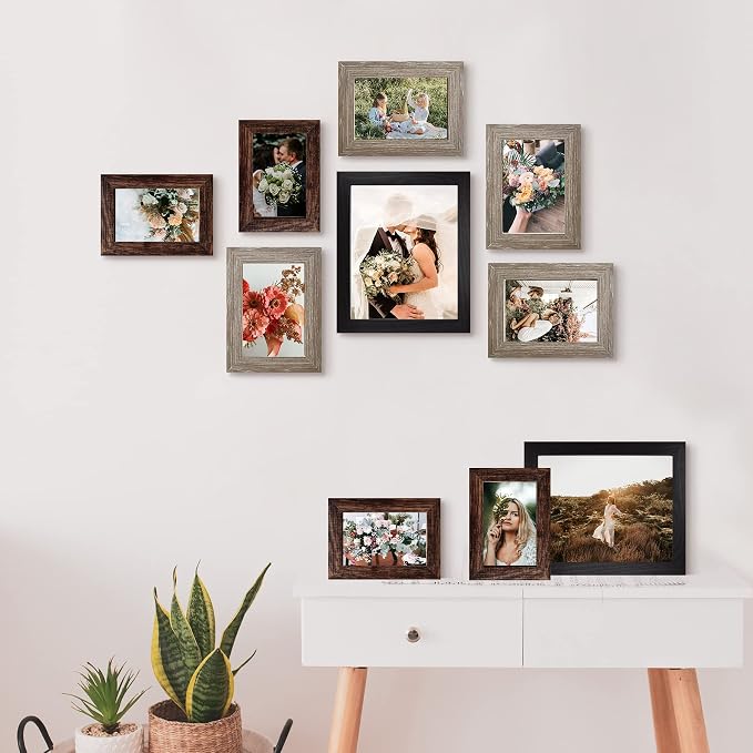 LUCKYLIFE Picture Frames Collage Wall Decor 10-Pack, Gallery Wall Frame Set - Image 4