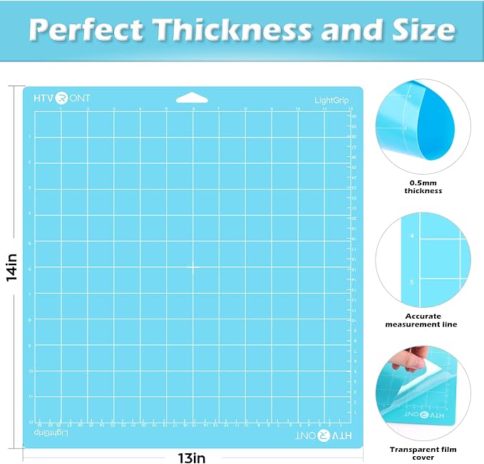 HTVRONT Light Grip Cutting Mats- 2 Pack Cutting Mat 12x12 Compatible - Image 2