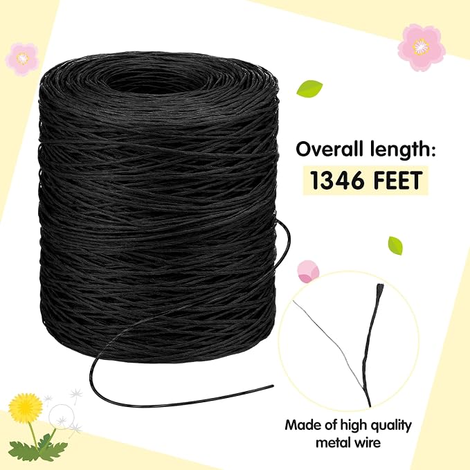 Syhood 1345 Feet Floral Vine Bind Wire Rustic Wrapping Wire - Image 2