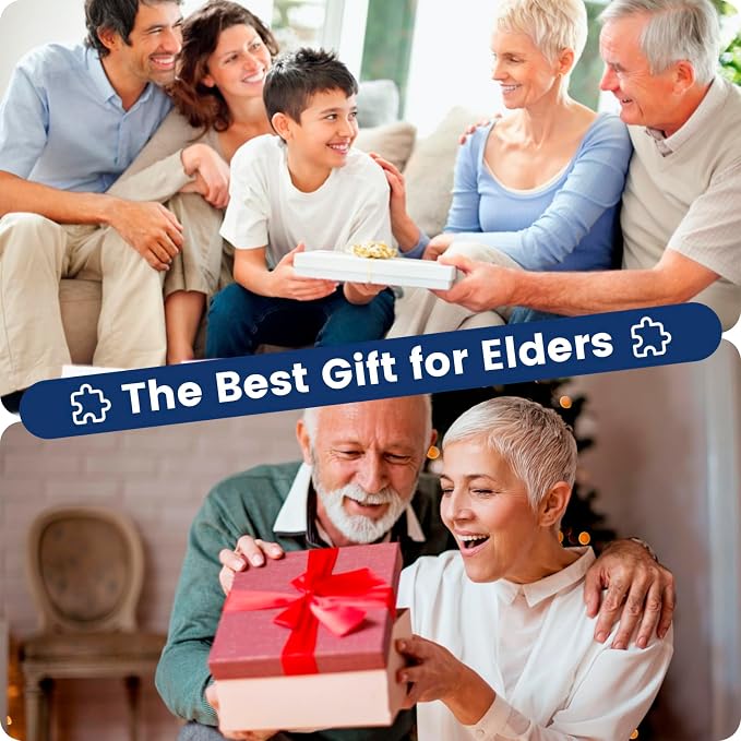 6 Pack 16 Large Piece Puzzles for Seniors Puzzles Dementia Alzheimer's Products - Image 7