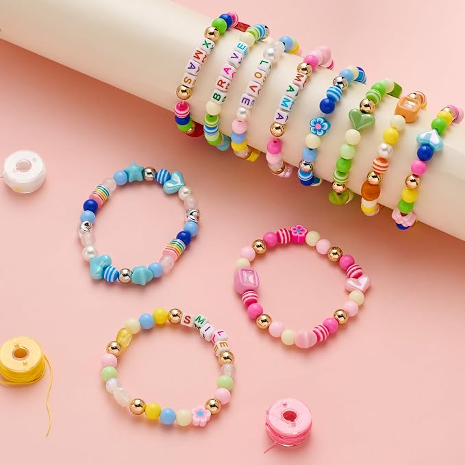 MYCUTEY 594Pcs DIY Bracelet Making Kit - Image 2