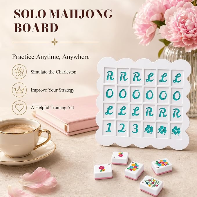 Solo Mahjong Board Practice, Single Player Mahjong Practice Board | Solo - Image 5