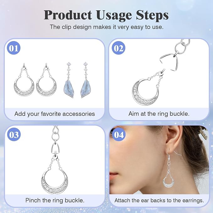 Earring Hooks 50PCS/25Pairs, Stainless Steel Ear Wires Fish Hooks, - Image 5